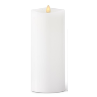 White Wax Luminara Pillar Candle