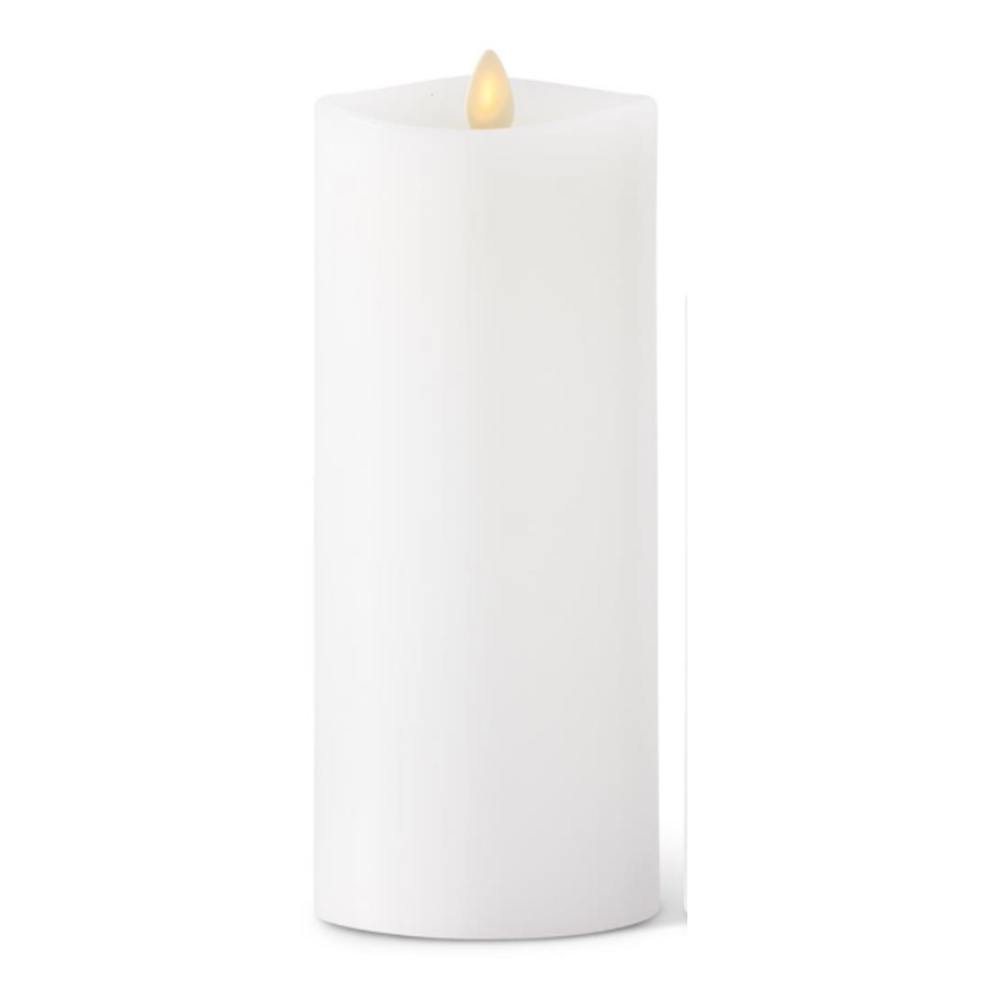 White Wax Luminara Pillar Candle