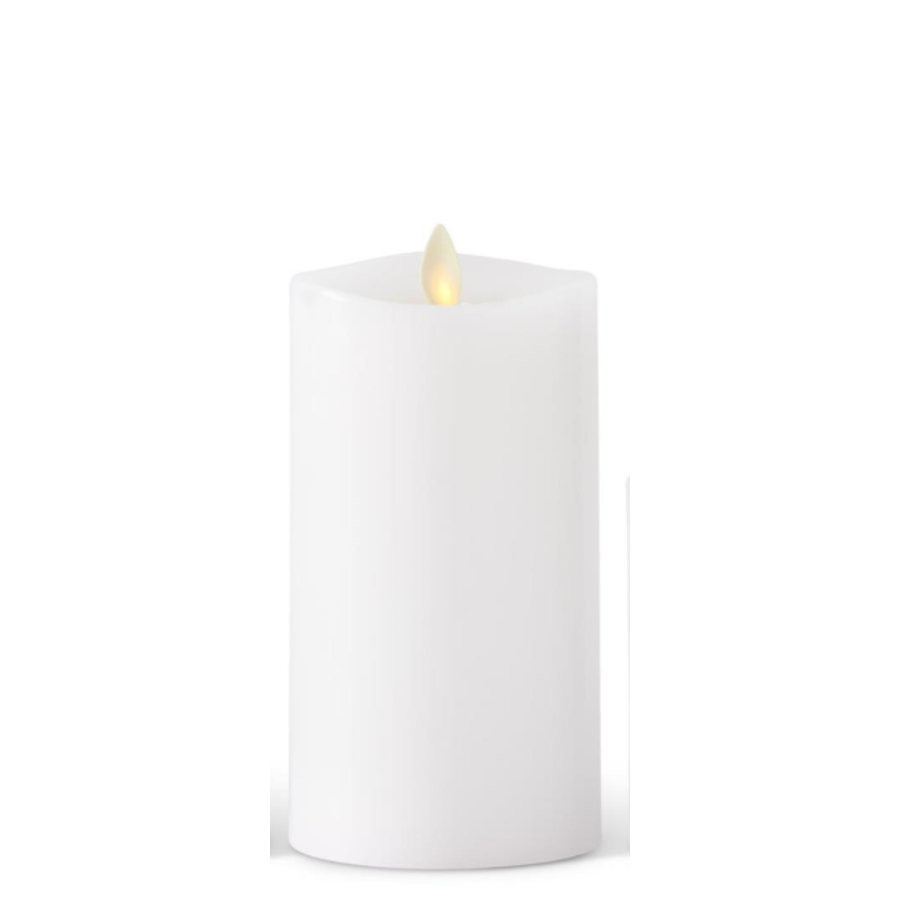 White Wax Luminara Pillar Candle