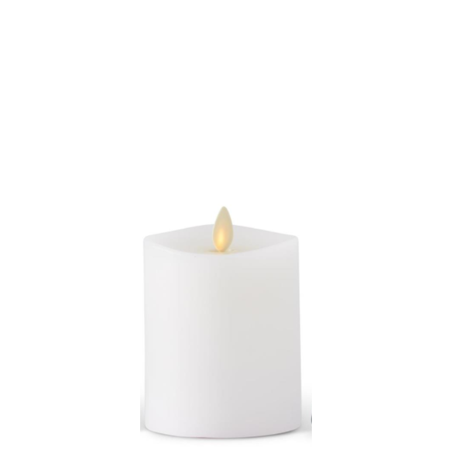 White Wax Luminara Pillar Candle