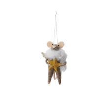 Wool Felt Mouse Ornament Party Clothes