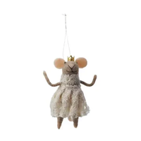 Wool Felt Mouse Ornament Party Clothes