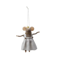 Wool Felt Mouse Ornament Party Clothes