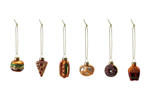  Creative Co-Op Glass Food Ornament 
