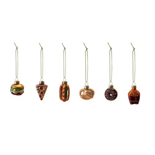  Creative Co-Op Glass Food Ornament 
