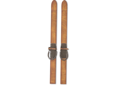  K & K Interiors Inc Pair of 24" Decorative Wooden Skis 