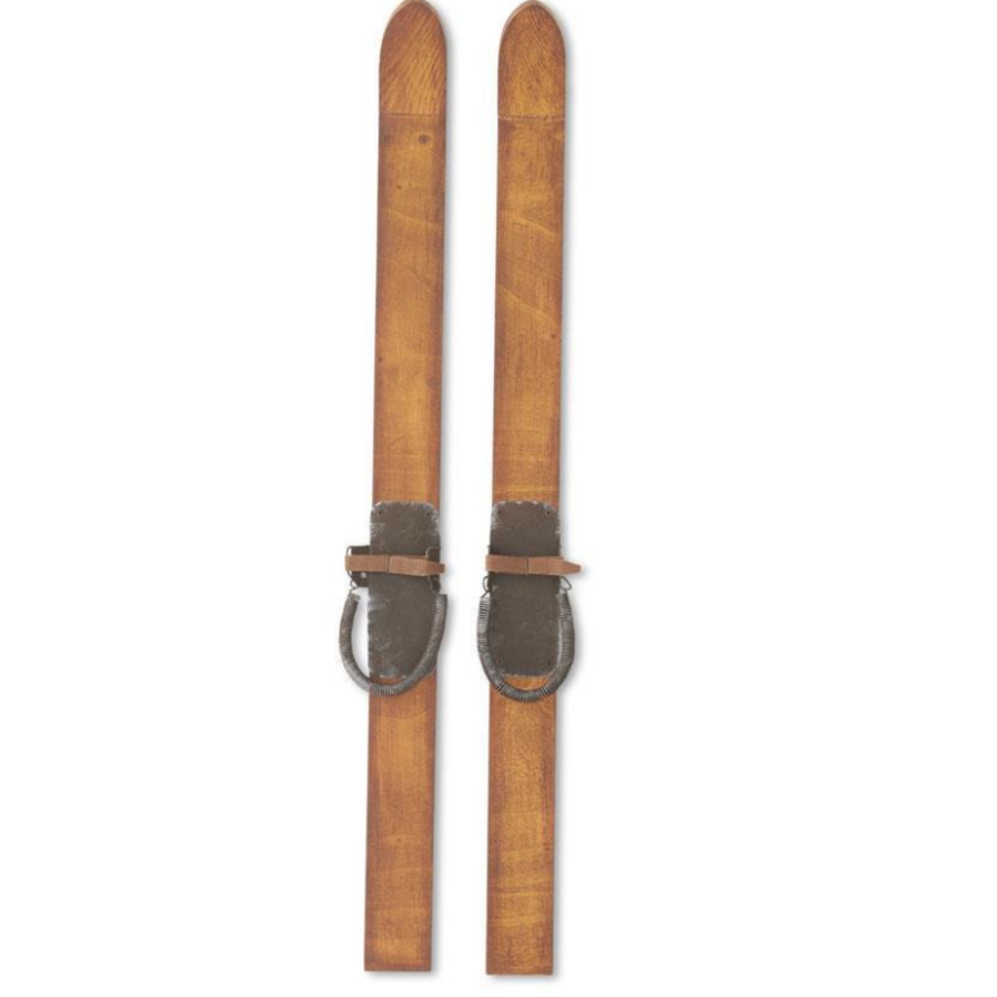 Pair of 24" Decorative Wooden Skis