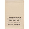 ellembee gift Responsible Adult Tea Towel