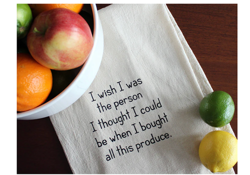  ellembee gift I Wish I was the Person Tea Towel 