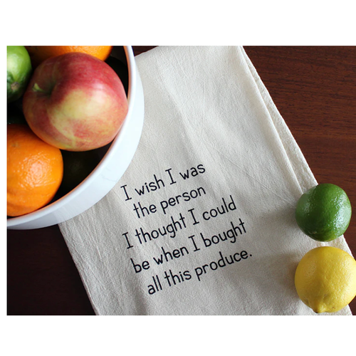  ellembee gift I Wish I was the Person Tea Towel 