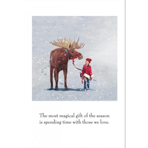 Sugarhouse Greetings Moose Friend Christmas Card 