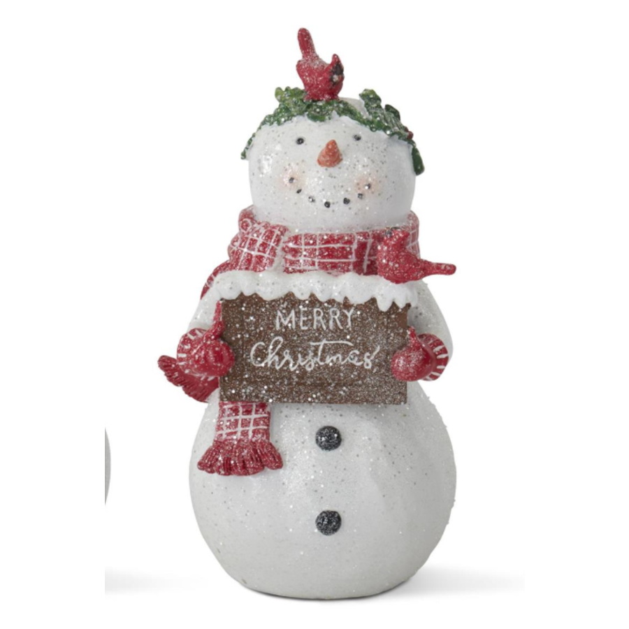 Glittered Resin Snowman