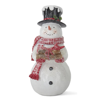 Glittered Resin Snowman