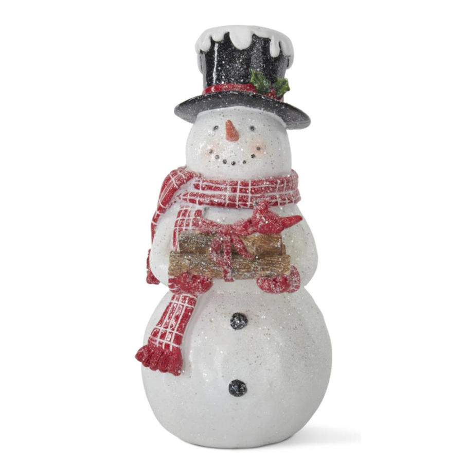 Glittered Resin Snowman