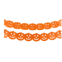Jack-O-Lantern Paper Garland Set