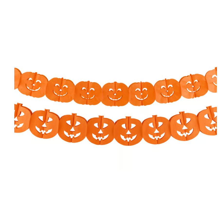 Jack-O-Lantern Paper Garland Set