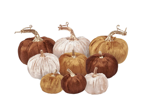  Primitives by Kathy Fall Velvet Pumpkin Set 
