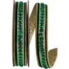 Reliant Ribbon 5/8" Jeweled Velvet Dupioni Backed Wired Edge - Hunter (PER YD)