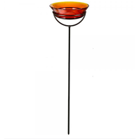 Recycled Glass 37" Garden Stake Bath / Feeder