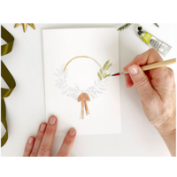 Wreaths Paintable Notecards