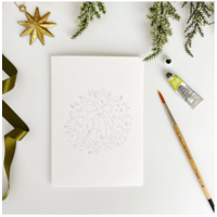 Wreaths Paintable Notecards