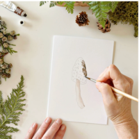 Mushrooms Paintable Notecards