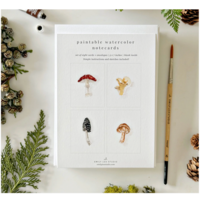 Mushrooms Paintable Notecards