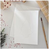 Gingerbread Paintable Notecards