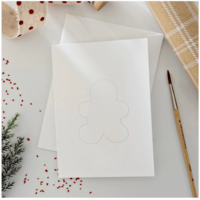 Gingerbread Paintable Notecards