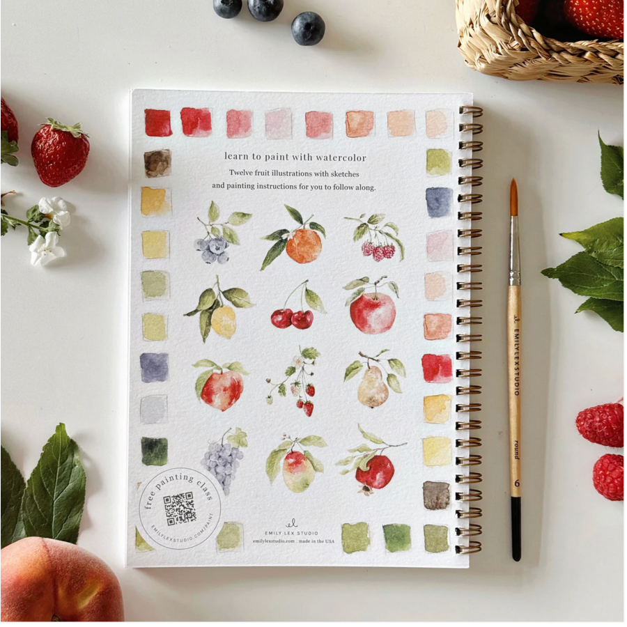 Fruit Watercolor Workbook