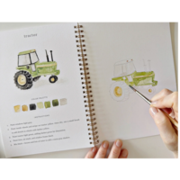 Farm Watercolor Workbook