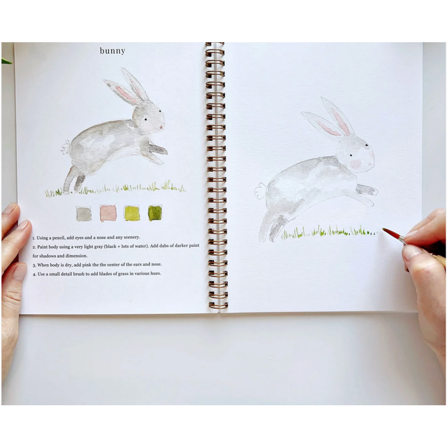 Animals Watercolor Workbook
