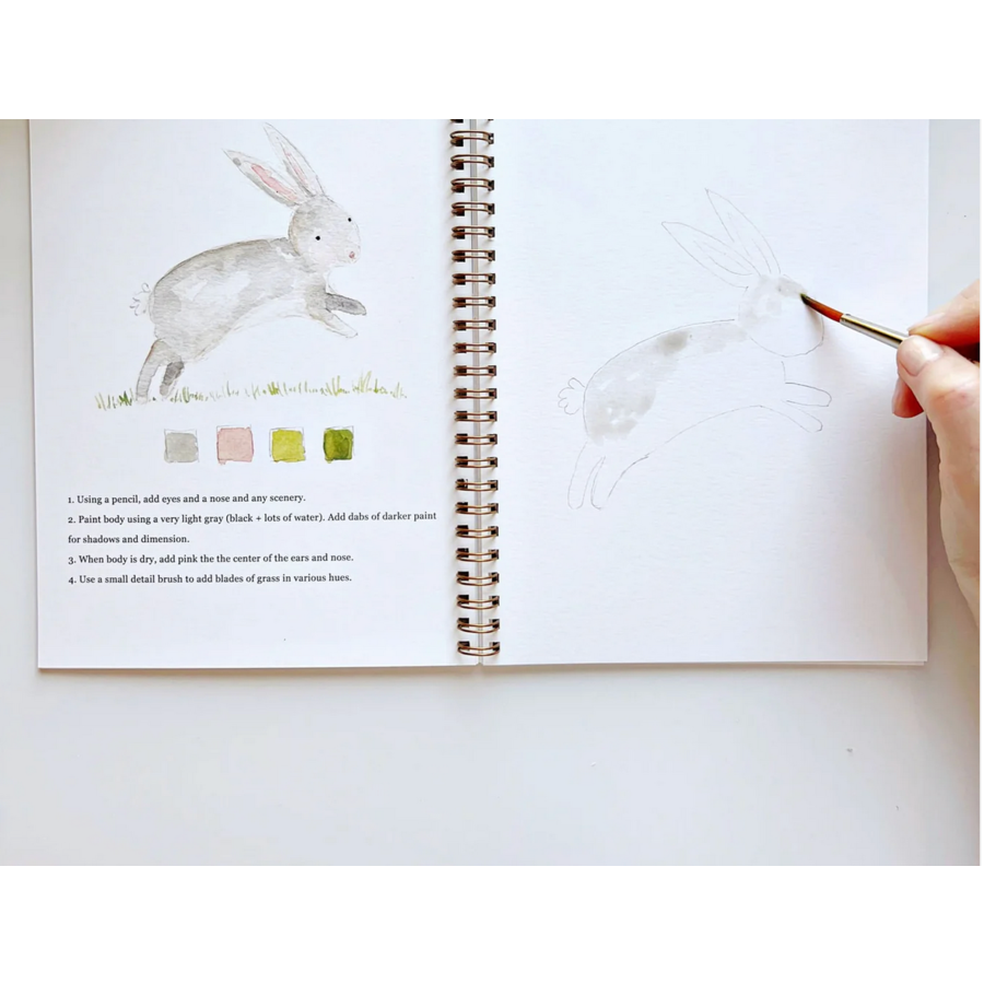 Animals Watercolor Workbook