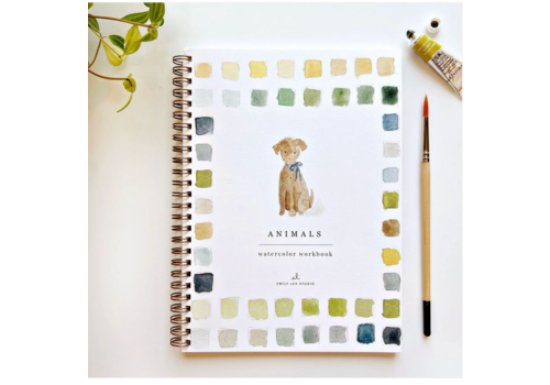  emily lex studio Animals Watercolor Workbook 