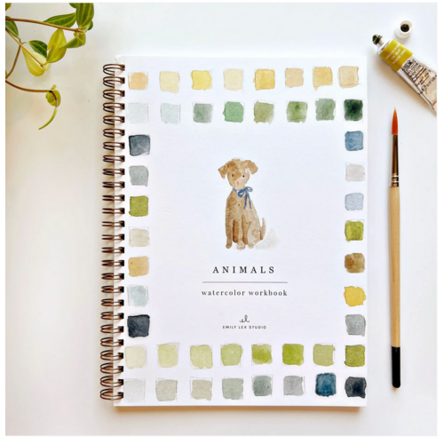  emily lex studio Animals Watercolor Workbook 