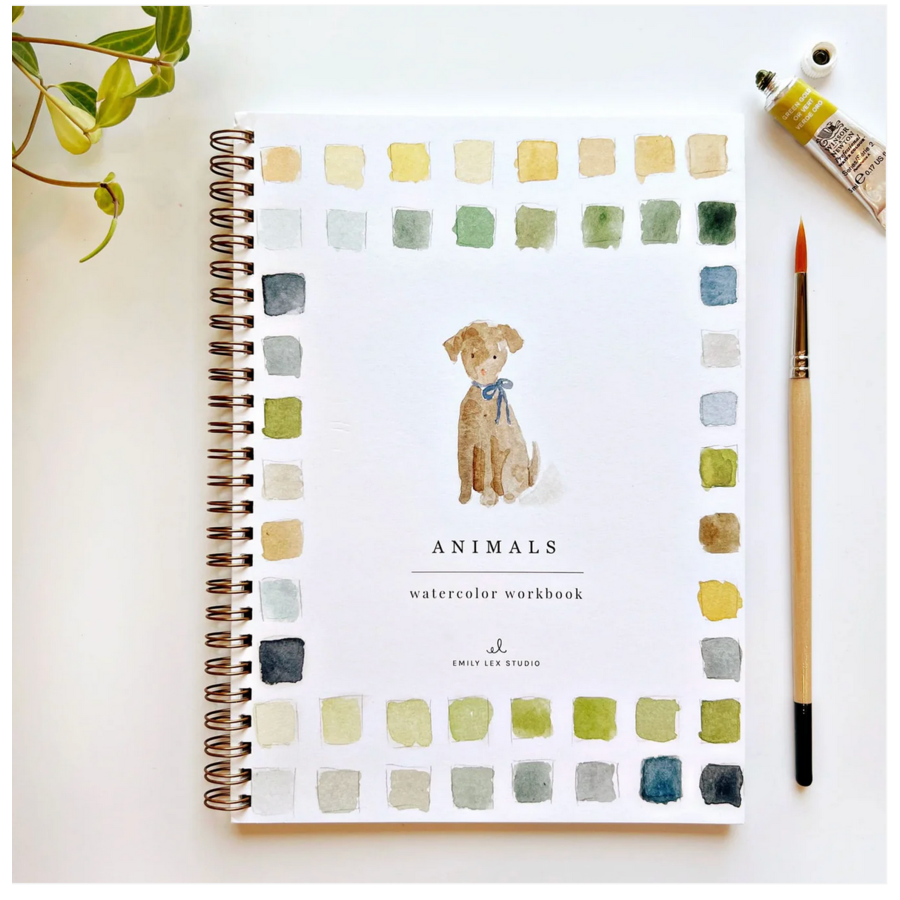Animals Watercolor Workbook
