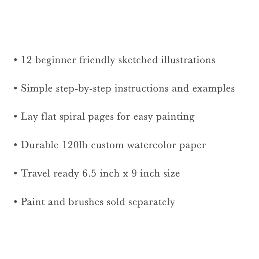 Nutcracker Watercolor Workbook