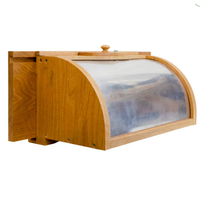 In-House Breadbox Window Bird Feeder with Mirror