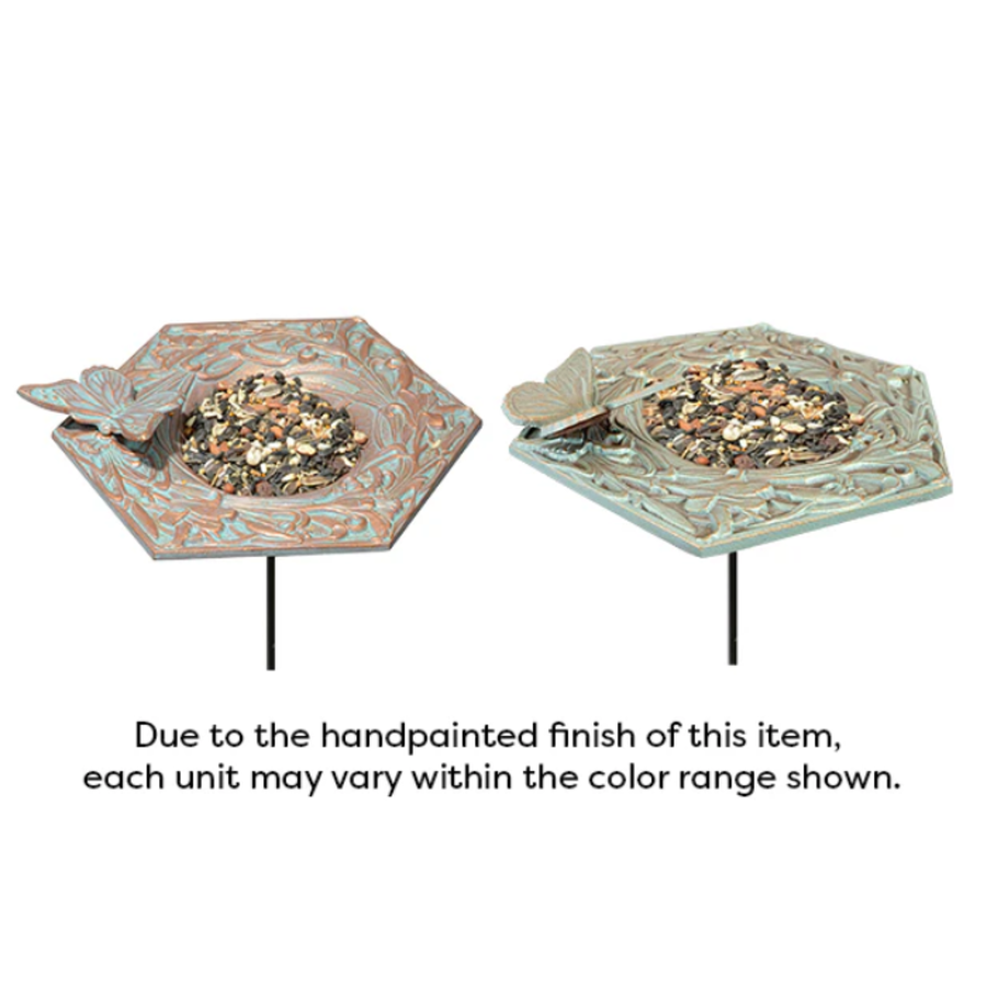Butterfly Garden Bird Feeder Copper Verdi