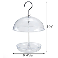 Clear Domed Platform Bird Feeder