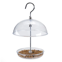 Clear Domed Platform Bird Feeder