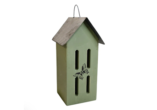  Bird Yard Direct Amish Made Butterfly House with Stencil Green 