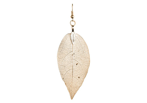  Rain Jewelry Collection Gold Natural Leaf Earrings 
