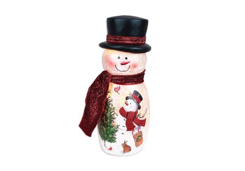 Stony Creek Pre-Lit Snowman with Hat & Scarf 