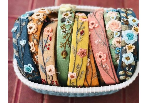  Quince Fables Charlotte Floral Embroidered Headband 