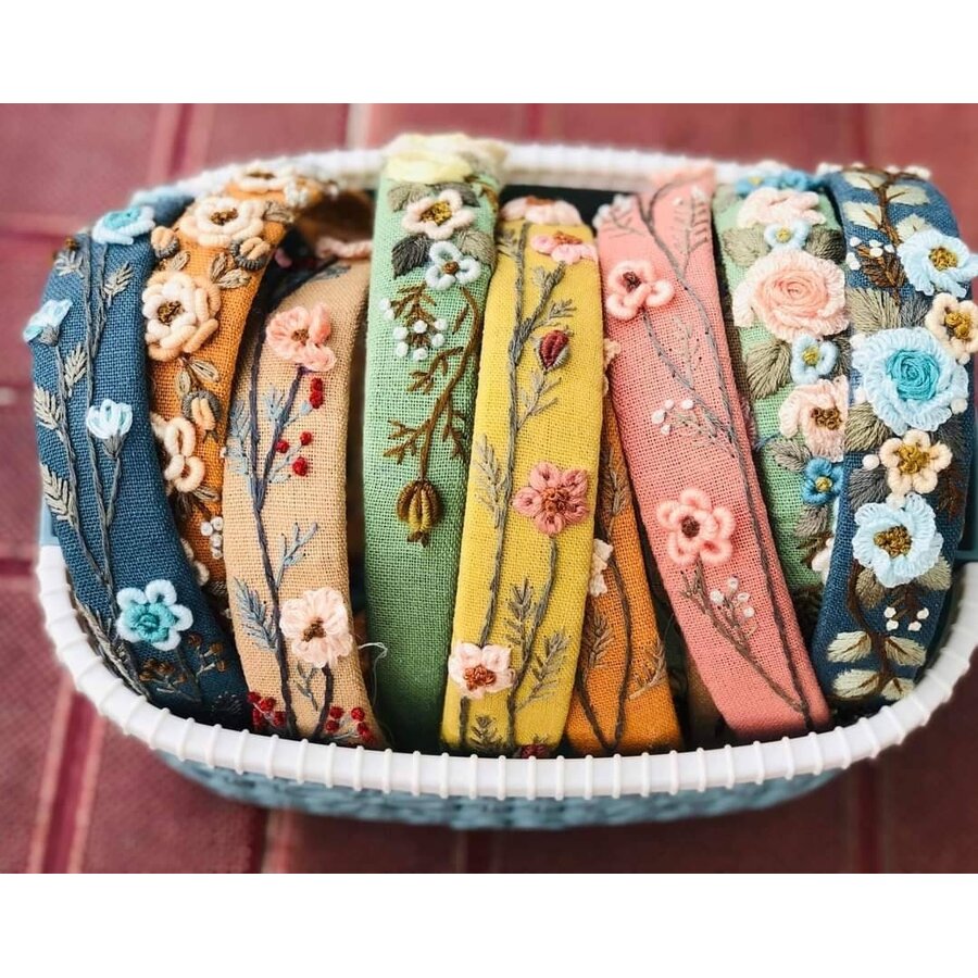 Charlotte Floral Embroidered Headband