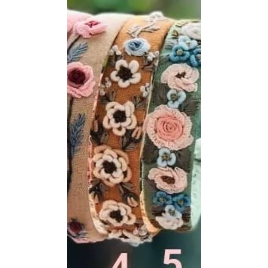 Charlotte Floral Embroidered Headband