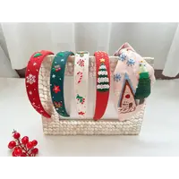 Christmas Embroidered Headband