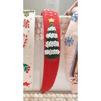 Christmas Embroidered Headband