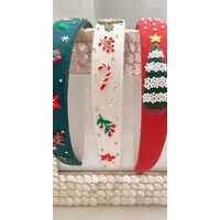 Christmas Embroidered Headband